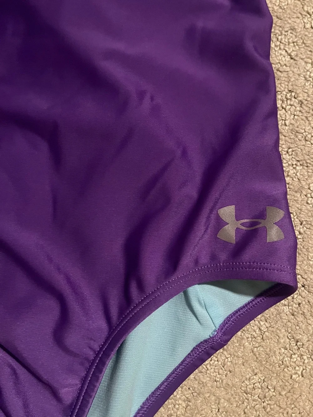 Under Armour Girls' Purple One-Piece Swimsuit size 12